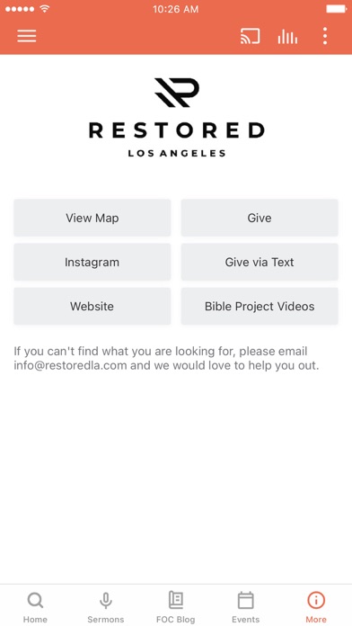 Capturas de pantalla de Restored Church L.A.
