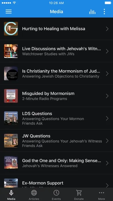 Tangkapan layar Witnesses for Jesus