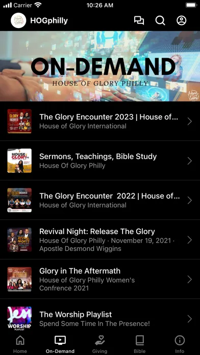 Ảnh chụp màn hình của House Of Glory Philly