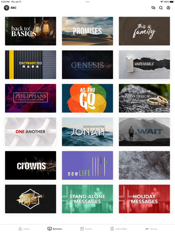Brenham Bible Church iPad  Screenshots