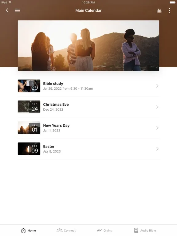 Capturas de pantalla de The Current Outreach Church iPad 
