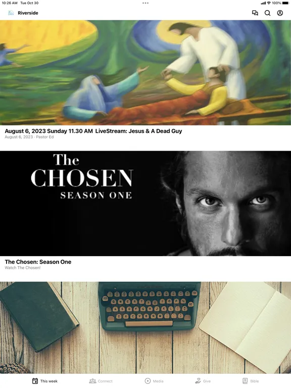 Riverside Community Church- AK iPad  Screenshots