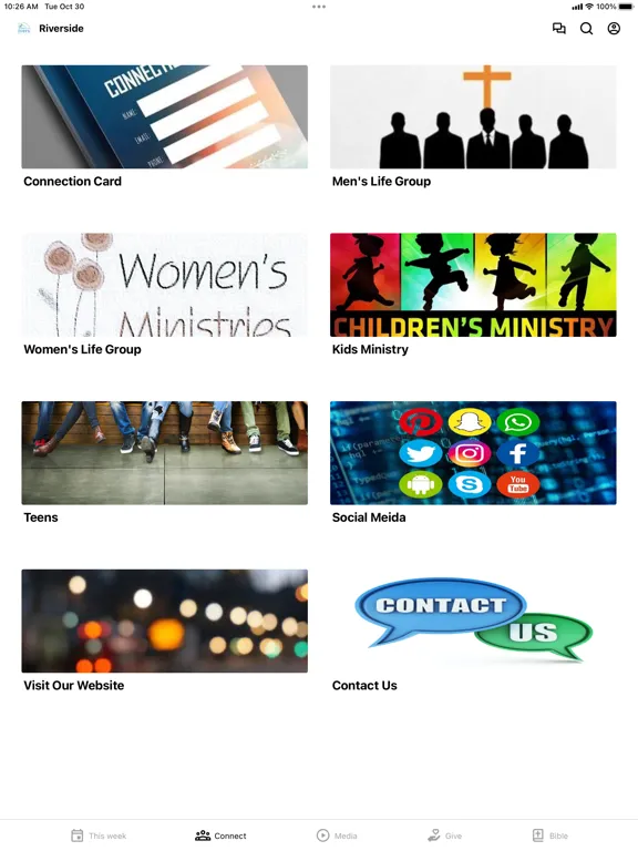 Riverside Community Church- AK iPad  Screenshots