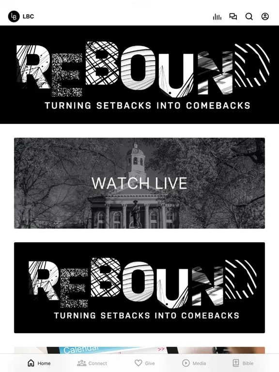 ภาพหน้าจอของ Loudoun Baptist Church iPad