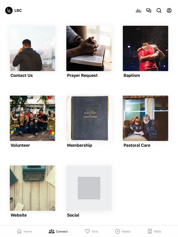 ภาพหน้าจอของ Loudoun Baptist Church iPad