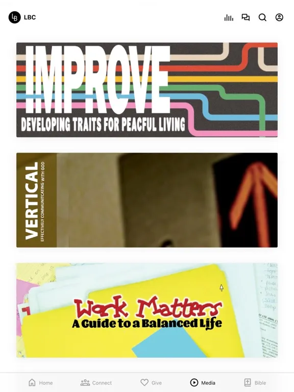 ภาพหน้าจอของ Loudoun Baptist Church iPad