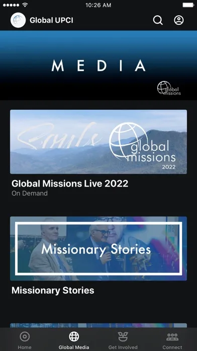 Capturas de tela do Global Missions UPCI