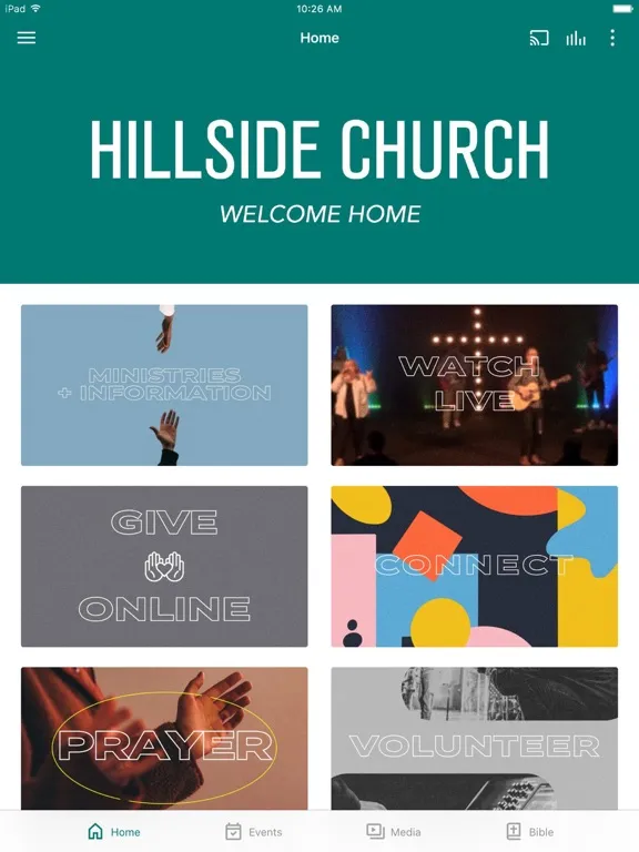 Tangkapan layar Hillside Mankato iPad 
