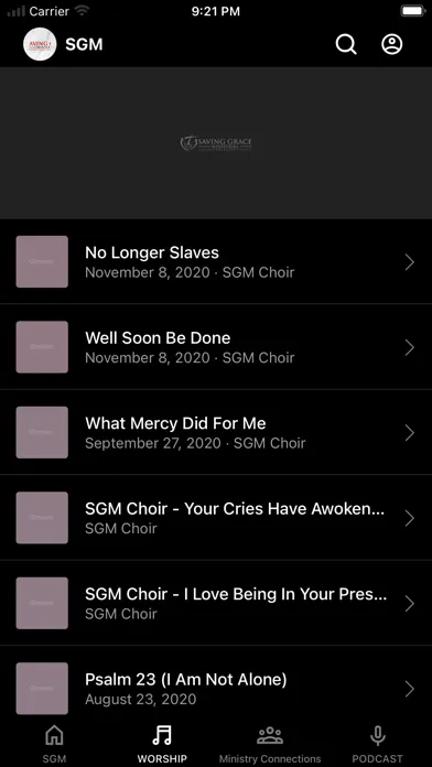 Saving Grace Ministries App Ekran Görüntüleri