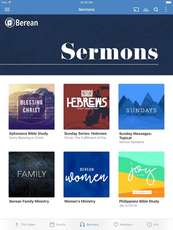 تصاویر Berean Community Church iPad 