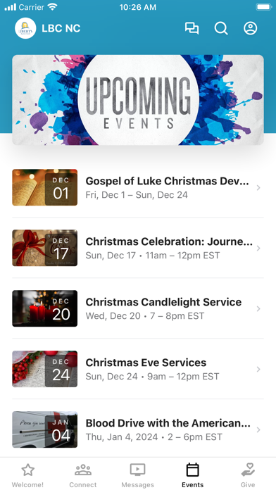 Liberty Baptist Church NC 스크린샷