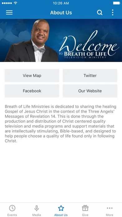 Zrzuty ekranu Breath of Life TV Ministry