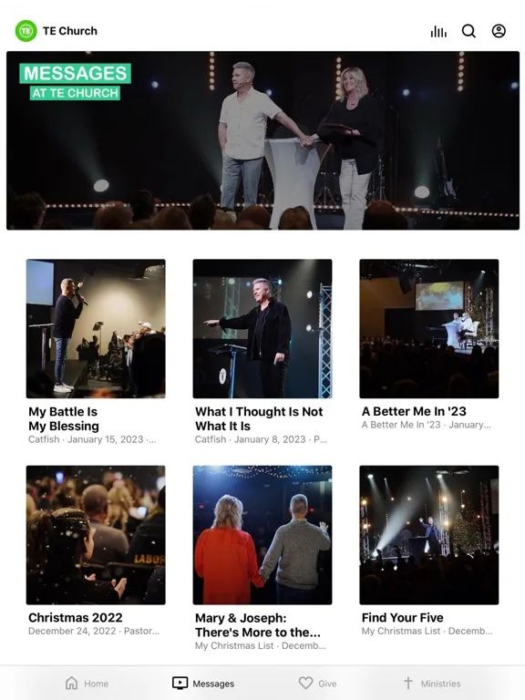 Capturas de pantalla de The Experience Church App iPad 
