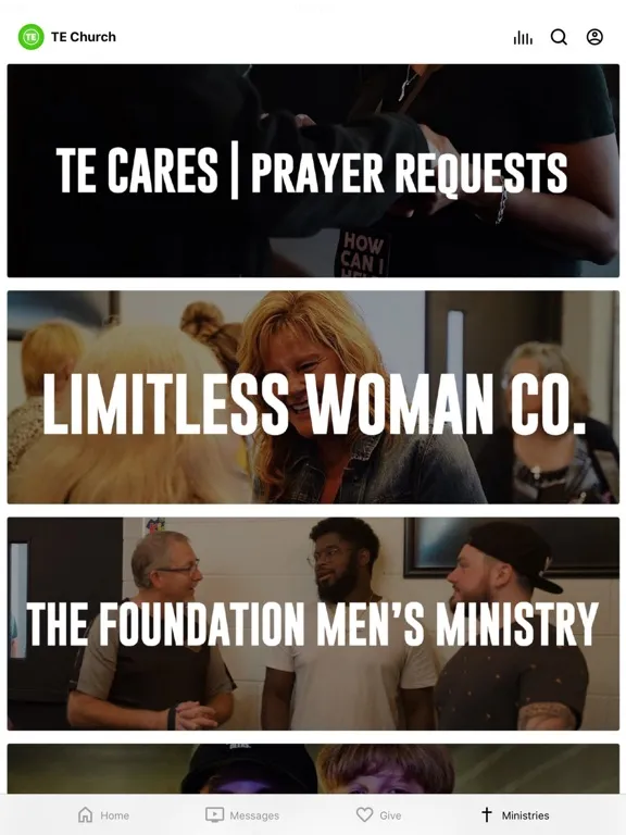 Capturas de pantalla de The Experience Church App iPad 