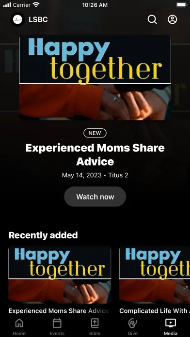 Zrzuty ekranu Leon Springs Baptist App