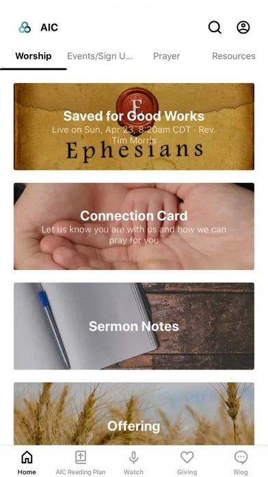 ภาพหน้าจอของ Alive In Christ Lutheran