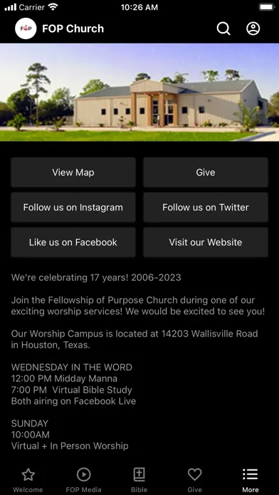 Fellowship of Purpose Church Ekran Görüntüleri