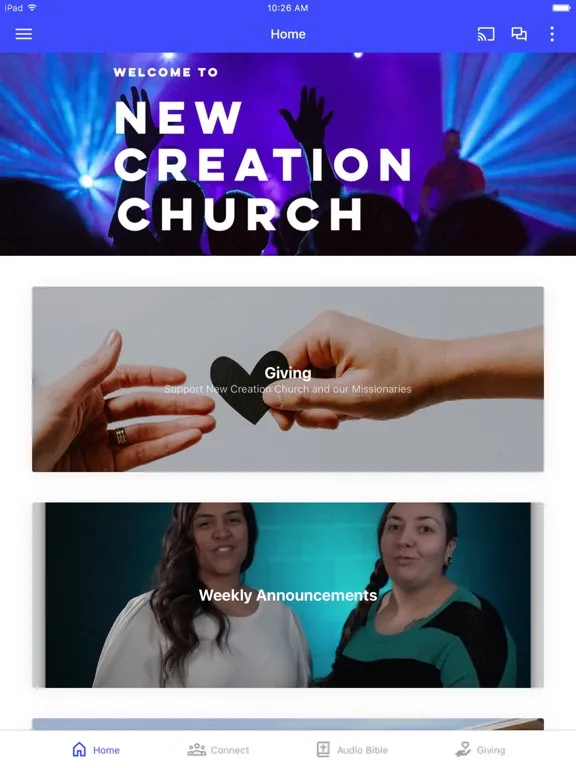 ภาพหน้าจอของ New Creation Church - Longmont iPad 