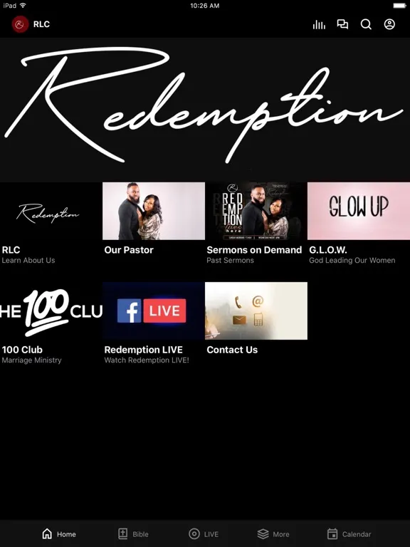 Screenshot di Redemption Life Center iPad 