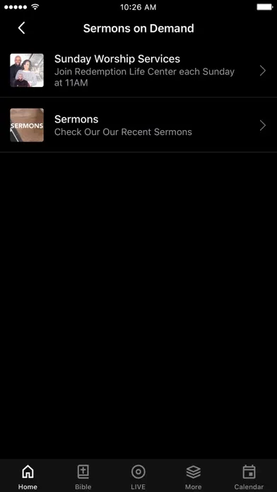 Screenshot di Redemption Life Center