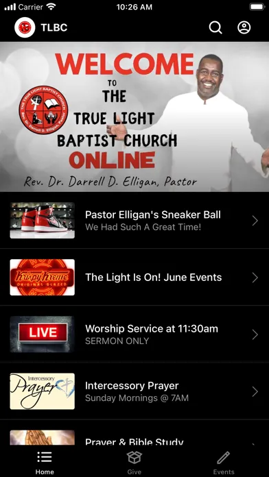 Tangkapan layar The True Light Baptist Church