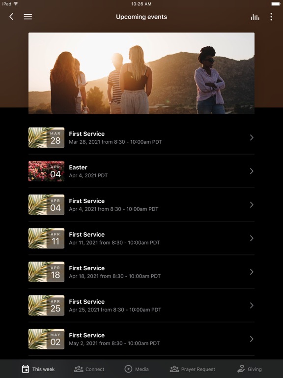 New Horizon Christian iPad 應用截圖