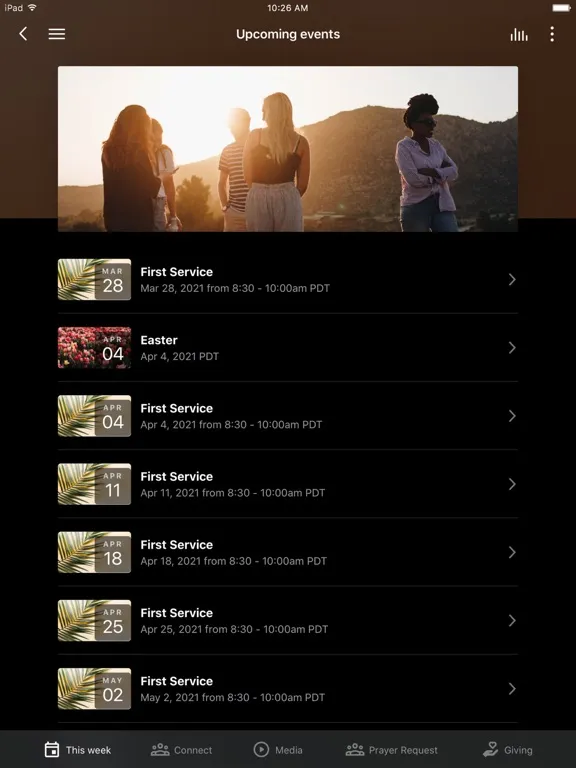 New Horizon Christian iPad 应用截图