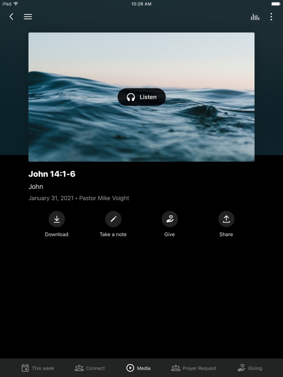 New Horizon Christian iPad 應用截圖