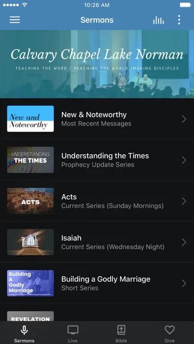 Calvary Chapel Lake Norman Ekran Görüntüleri