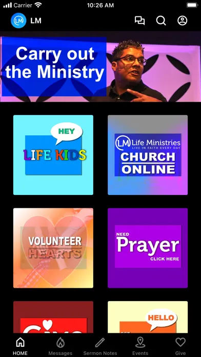 Zrzuty ekranu Life Ministries LM, Inc