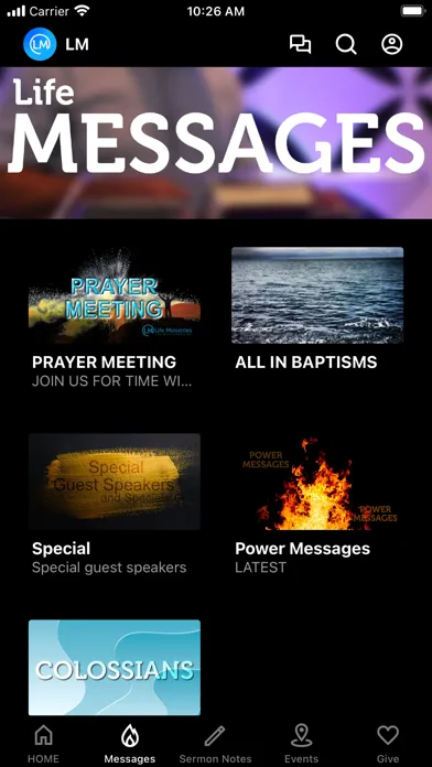 Zrzuty ekranu Life Ministries LM, Inc