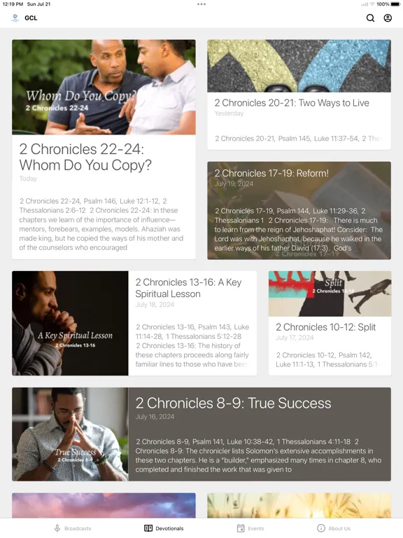 God Centered Life Ministries iPad  Screenshots