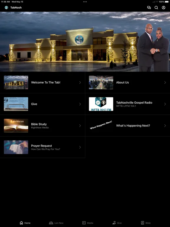 Tabernacle BC (Nashville) iPad  Screenshots