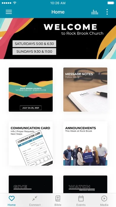 Capturas de pantalla de Rock Brook Church App