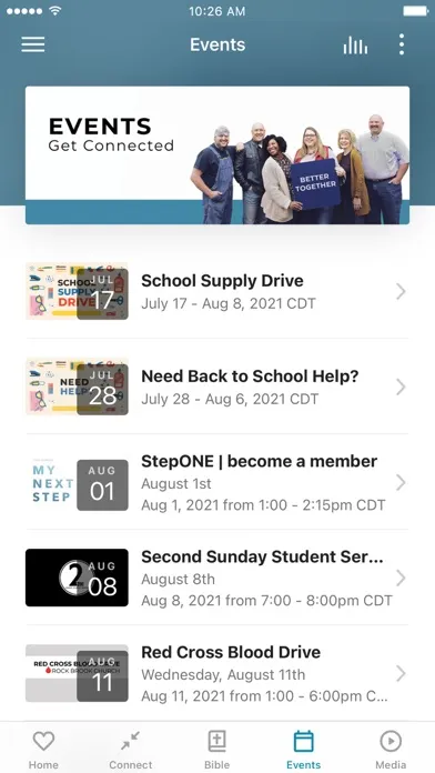Capturas de pantalla de Rock Brook Church App
