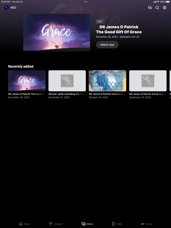 Скриншоты Gethsemane Christian church iPad 