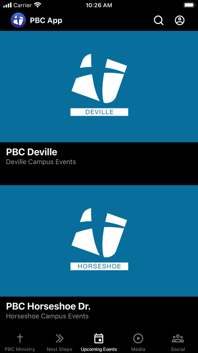 Captures d'écran de PBC Ministry