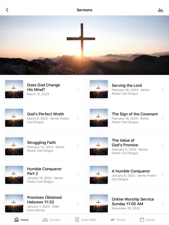 Ảnh chụp màn hình của Daniels Bible Church iPad 