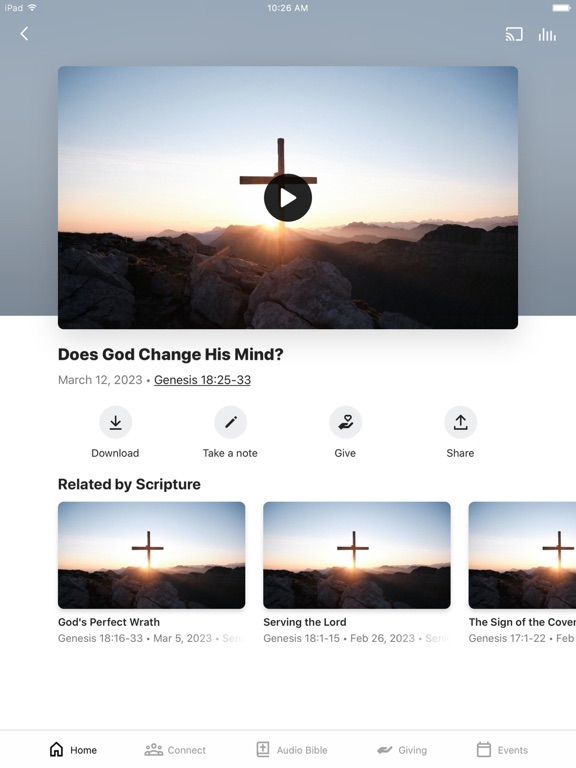 Ảnh chụp màn hình của Daniels Bible Church iPad 