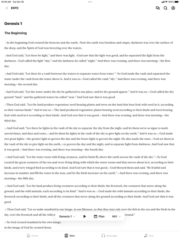 Ephesians New Testament Church iPad 应用截图