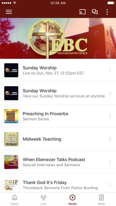 Скриншоты Ebenezer Baptist Exmore VA