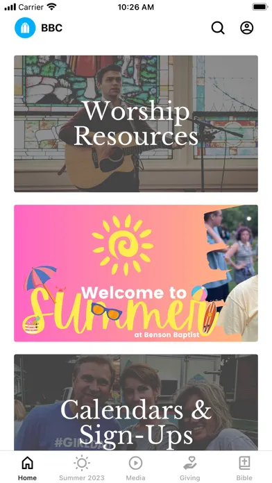 Benson Baptist Church Screenshots