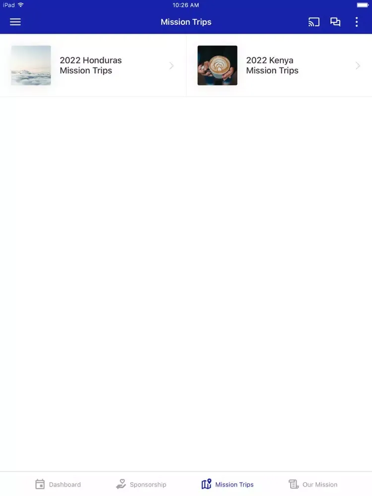 Ảnh chụp màn hình của Living Hope Global Ministries iPad 