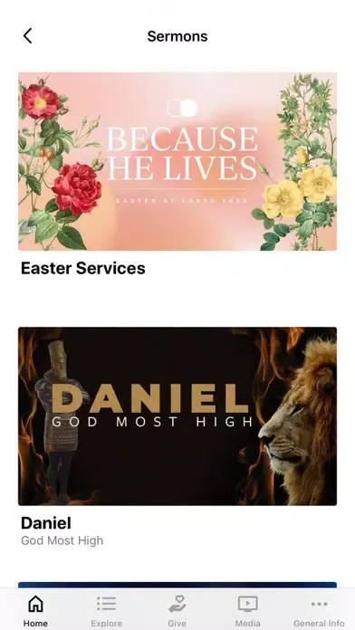 Capturas de tela do Lakes Free Church