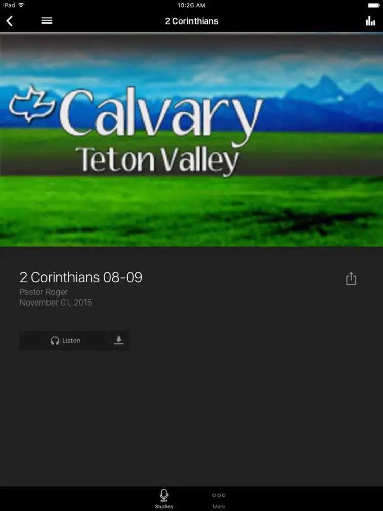 Calvary Chapel Teton Valley iPad  스크린샷