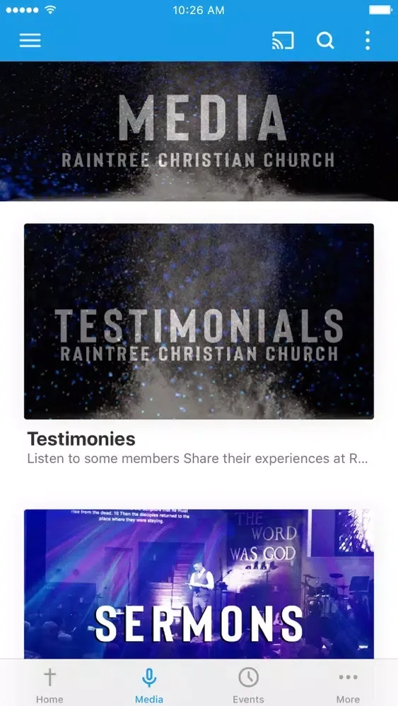 Tangkapan skrin Raintree Church