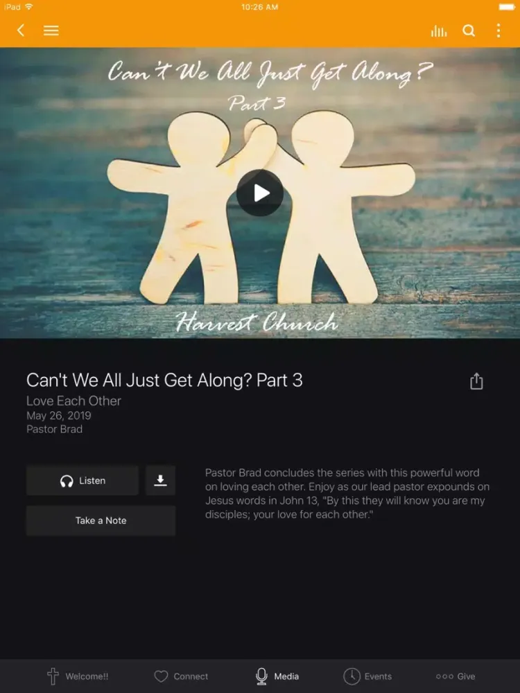 ภาพหน้าจอของ Harvest Church Baker City iPad 