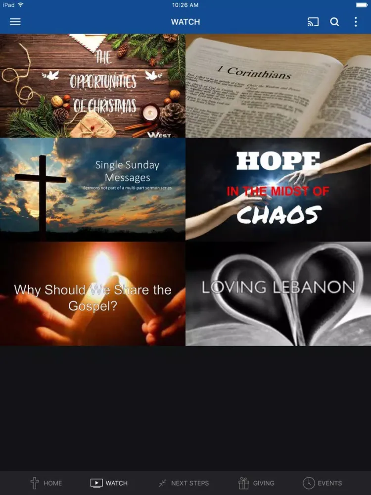West Hills Baptist Church iPad 應用截圖