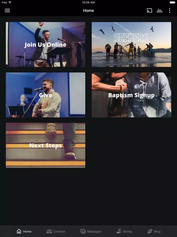 Captures d'écran de Grace Church Louisville App iPad 