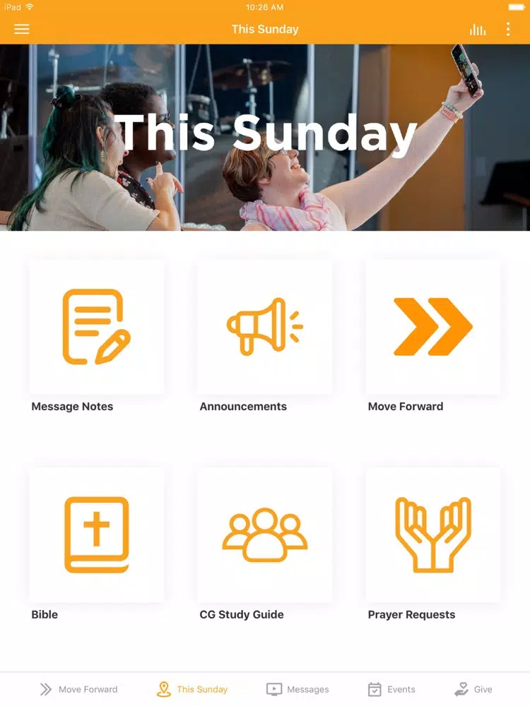 Ảnh chụp màn hình của Christ Fellowship Tampa Church iPad 